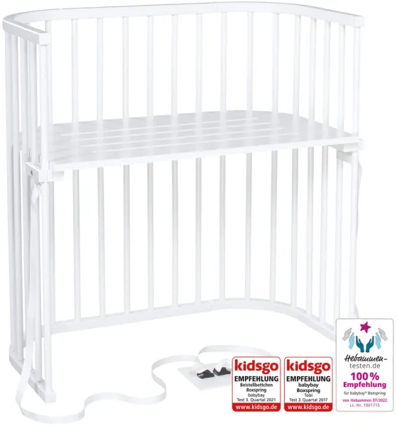 Boxspring sidosäng - Vit